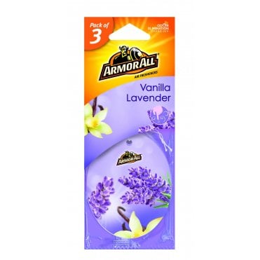 ArmorAll 3 Pack Hanging Car Air Freshener Vanilla Lavender