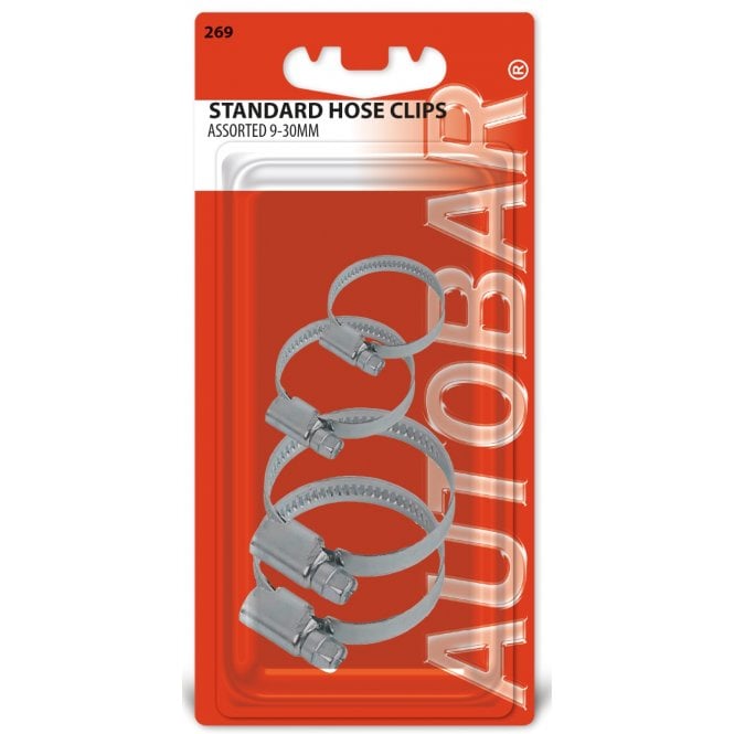 Autobar Assorted Hose Clips 9-30mm