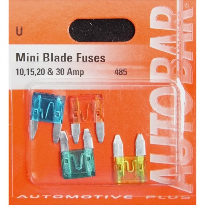 Autobar Assorted Mini Blade Fuses 10, 15, 20, 30amp