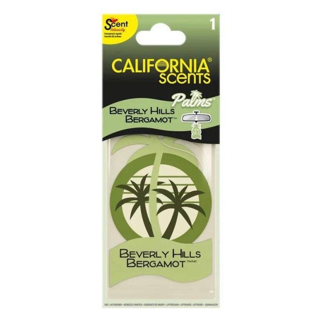 California Scent Beverly Hills Bergamot Palm Carded Air Freshener