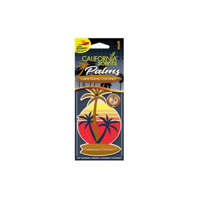 California Scent Capistrano Coconut Palm Carded Air Freshener