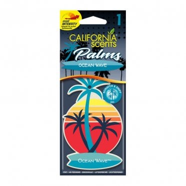 Ocean Wave Palm Carded Air Freshener
