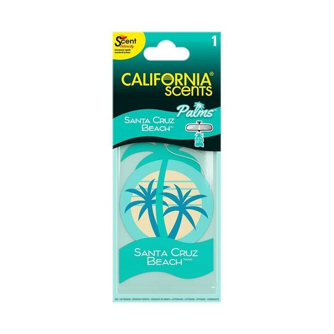 California Scent Santa Cruz Beach Palm Carded Air Freshener