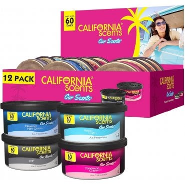 Car Scents Tin Air Freshener Assorted CDU