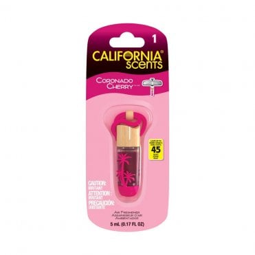 Hanging Glass Vial Bottle Air Freshener Coronado Cherry Pink