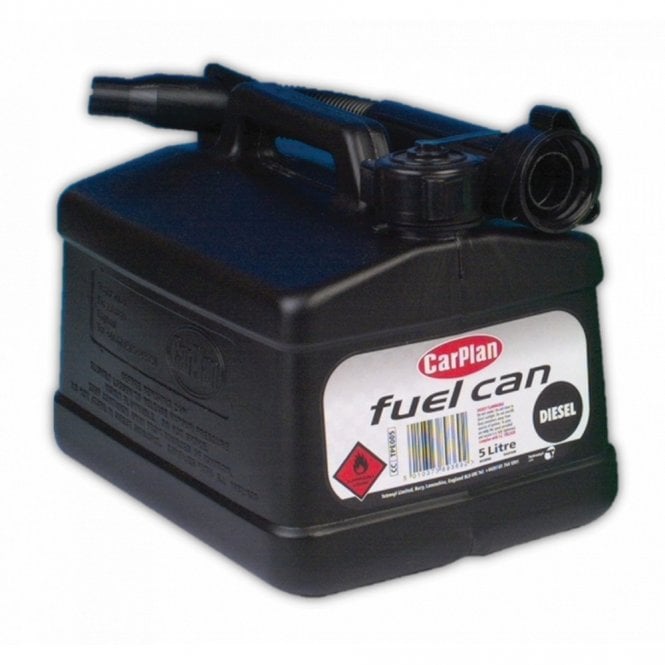 Carplan Fuel Can 5 Litre Black Plastic