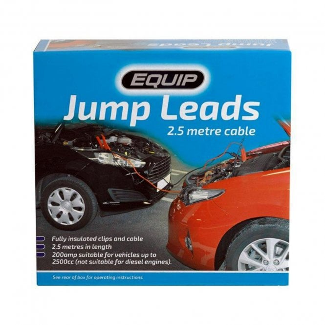 Equip Jump Leads Boxed 200amp 2.5m Cable