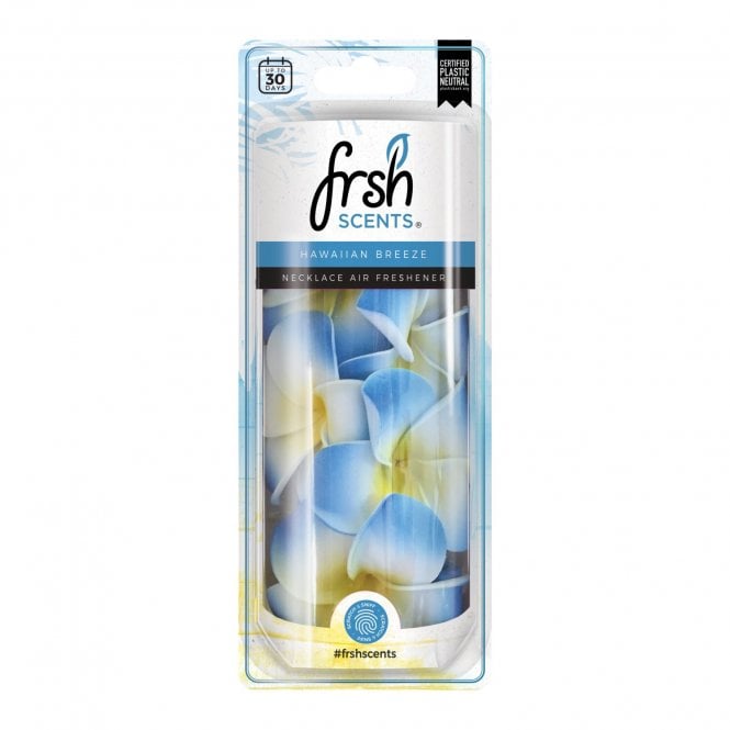 Frsh Scents Hawaiian Breeze Scented Blue Necklace Air Freshener