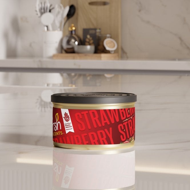 Frsh Scents Strawberry Fragrance Tin Can Air Freshener