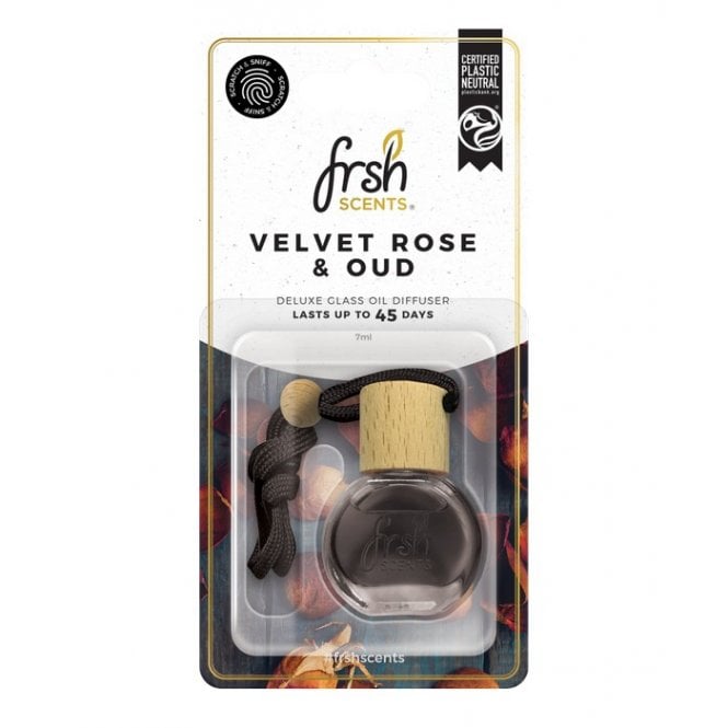 Frsh Scents Velvet Rose & Oud Glass Bottle Air Freshener