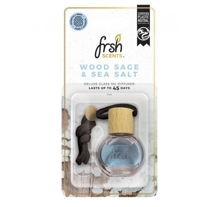 Frsh Scents Wood Sage & Sea Salt Glass Bottle Air Freshener