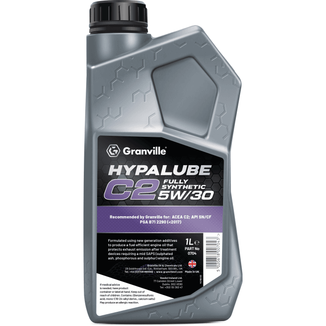 Granville Hypalube Fully Synthetic C2 5w-30 1 Litre