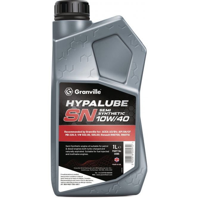 Granville Hypalube Plus Semi Synthetic 10w-40 1 Litre