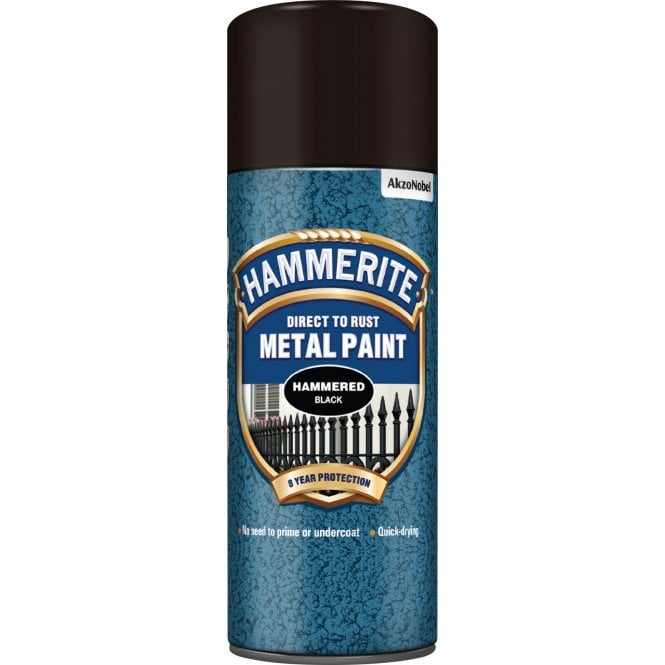 Hammerite Hammered Black Aerosol Paint 400ml