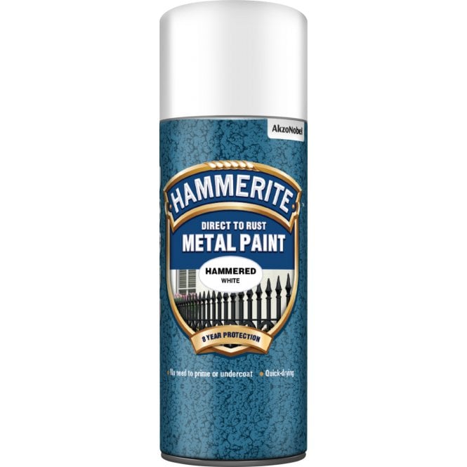 Hammerite Hammered White Aerosol Paint 400ml