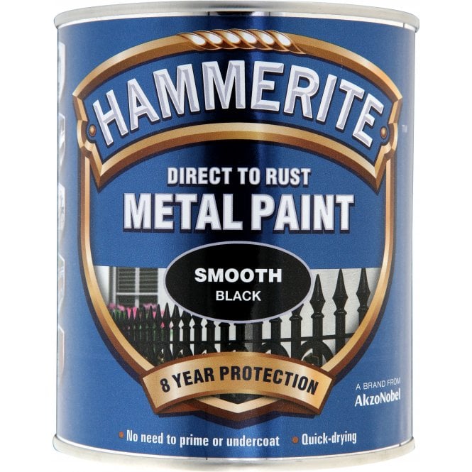 Hammerite Smooth Black 750ml