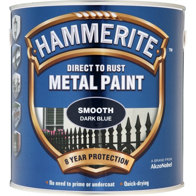 Hammerite Smooth Dark Blue 2.5 Litre