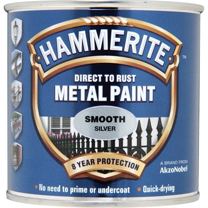 Hammerite Smooth Silver 250ml