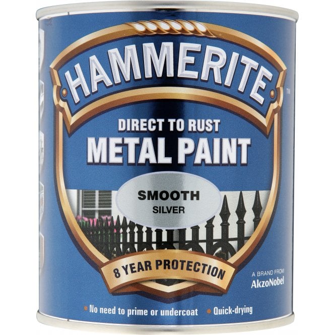 Hammerite Smooth Silver 750ml