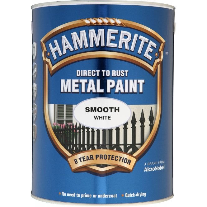 Hammerite Smooth White 5 Litre
