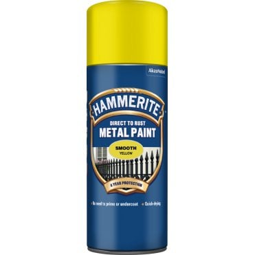Smooth Yellow Aerosol Paint 400ml