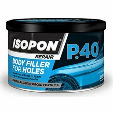 P40 2K polyester bridging compound reinforced with glass fibre 250ml
