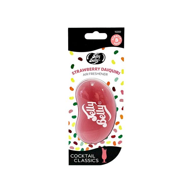 Jelly Belly Cocktail Classics 3D Car Air Freshener Strawberry Daiquiri