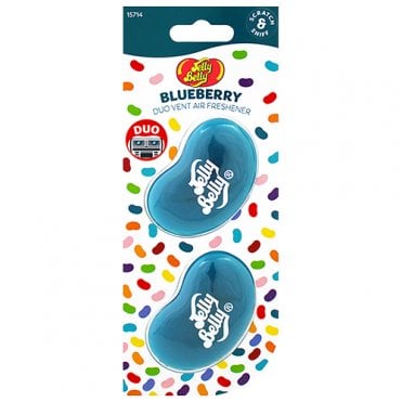 Jelly Belly Duo Vent Car Air Freshener Blueberry
