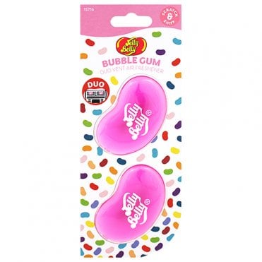 Jelly Belly Duo Vent Car Air Freshener Bubble Gum