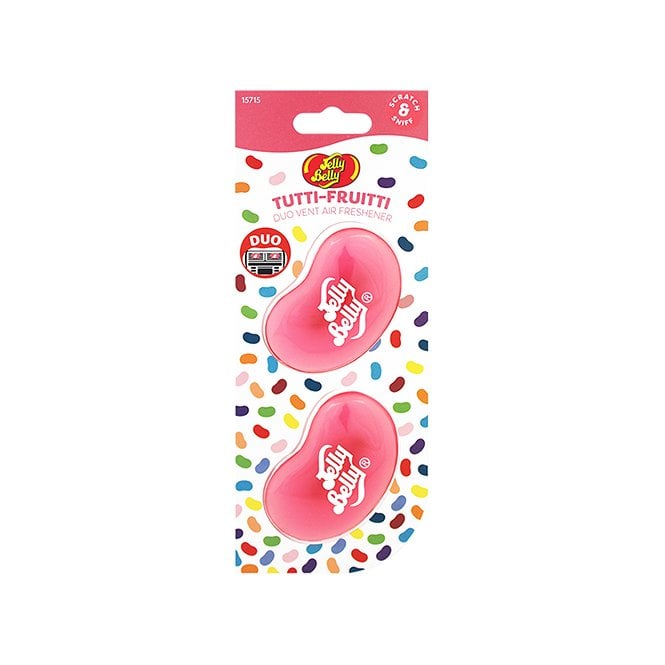 Jelly Belly Duo Vent Car Air Freshener Tutti Fruitti