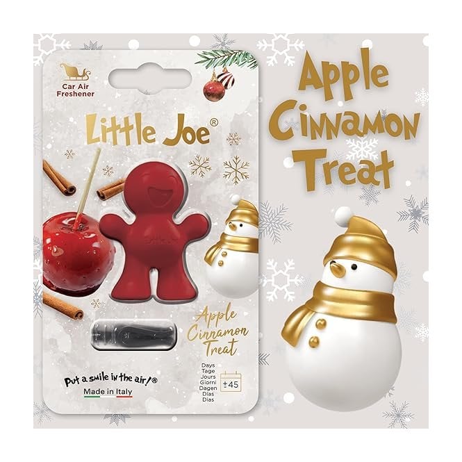 Little Joe Apple Cinnamon Treat Red Christmas Fragrance Vent Air Freshener