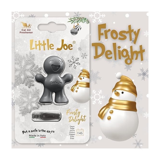 Little Joe Frosty Delight Silver Christmas Fragrance Vent Air Freshener