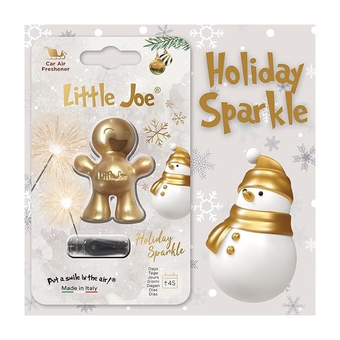 Little Joe Holiday Sparkle Gold Christmas Fragrance Vent Air Freshener