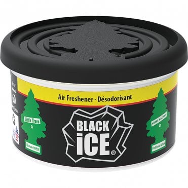Little Trees Fibre Can Car Air Freshener Black Ice