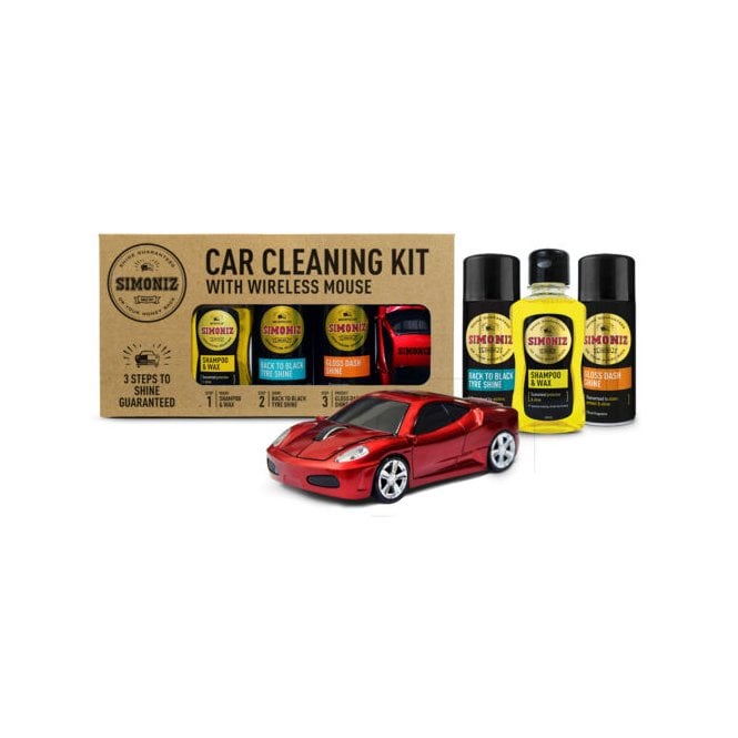 Simoniz Mini Valeting Products & Car Mouse Gift Set