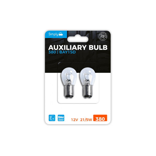 Simply 12V 380 Stop & Tail Bulbs (2 Pack) 
