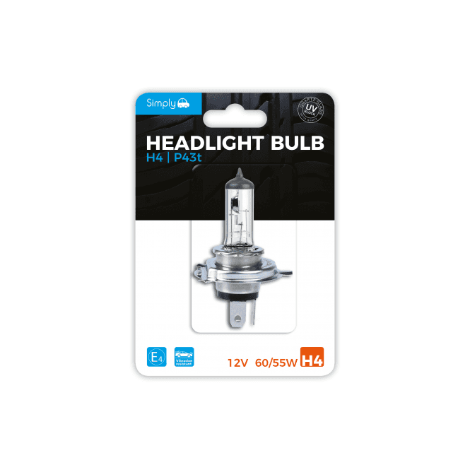 Simply 12V H4 472 Headlight Bulb