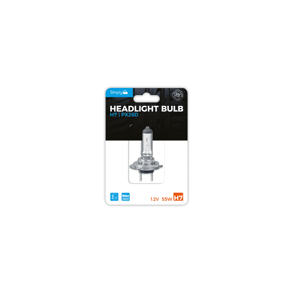 thumbnail image 2 of 2x H7 Halogen Bulbs 12V 55W - 499 477 Style 2-Pin PX26d For Headlight Or Fog Light 2 of 4