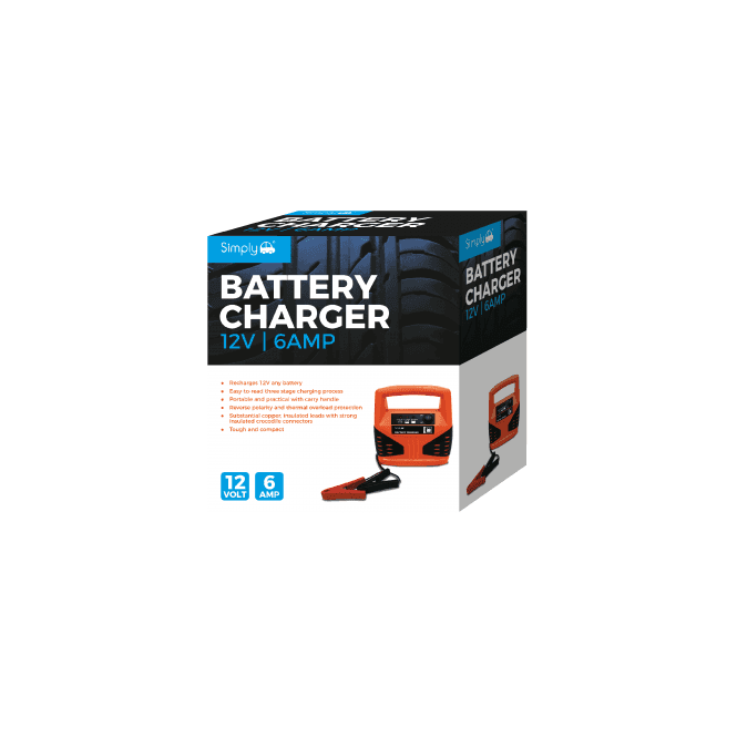 Simply Battery Charger - 12V/6AMP