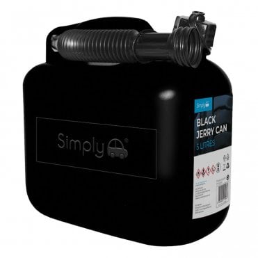 Black Diesel Fuel Can Plastic 5 Litre