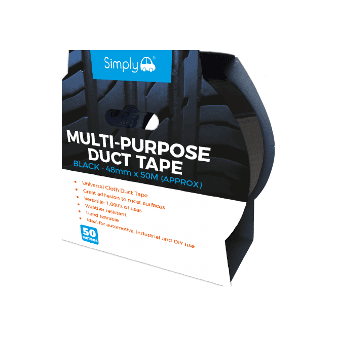 Simply Black Duct Tape 48mm x 50m (Approx)