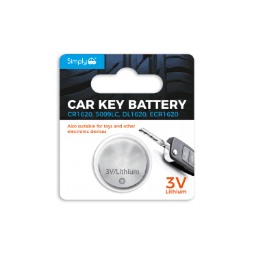 Car Key Battery - 3V Lithium CR1620, ECR1620, 5009LC, DL1620