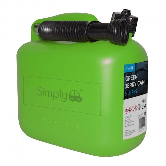 Simply Green Petrol Fuel Can Plastic 5 Litre