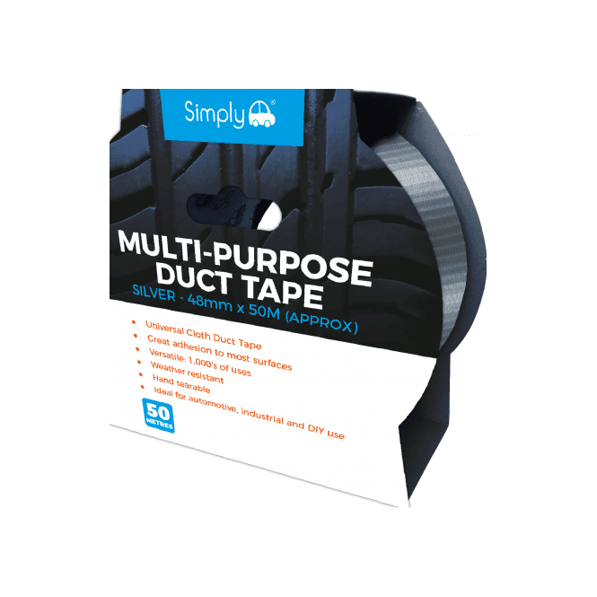 Simply Silver Duct Tape 48mm x 50m (Approx)