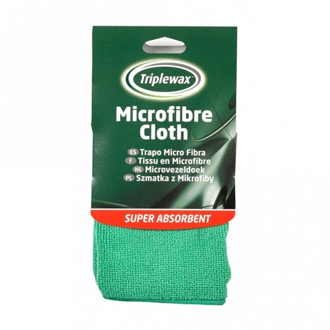 Triplewax Microfibre Cloth Green